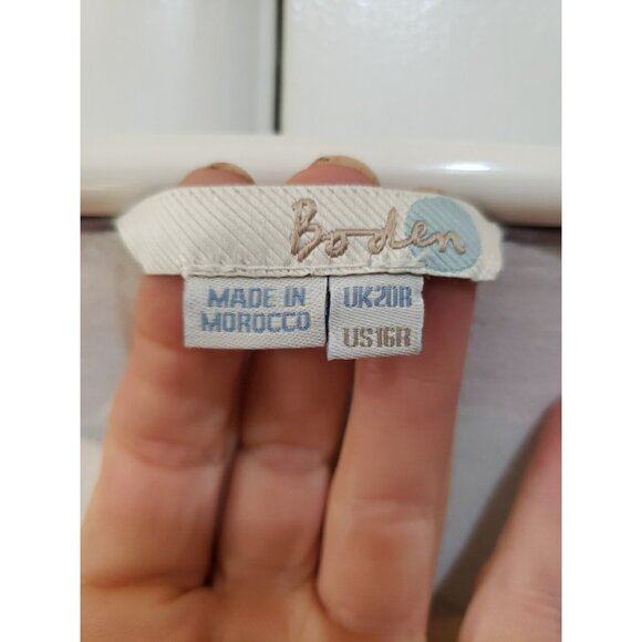 Boden Dress Floral Maxi Empire Waist Size 16 Resort Beach Viscose Sleeveless - Picture 5 of 9